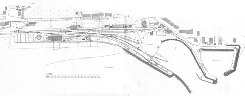 Glyngøre - Sporplan maj 1951