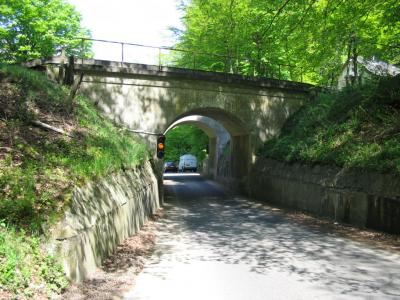 Jernbanebroer ved foden af Munkebjerg i Vejle